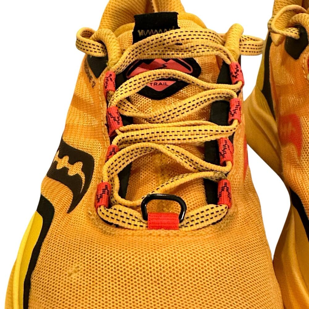 Saucony Peregrine 12 PWRRUN PWRTRAC Vizigold/Vizired Trail Running Shoe W 7.5 - Picture 12 of 16